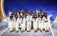 Team United States' athletes walk in the parade during the opening ceremony of the Milano Cortina 2026 Winter Olympics in Livigno, Italy. (Photo by Getty Images)