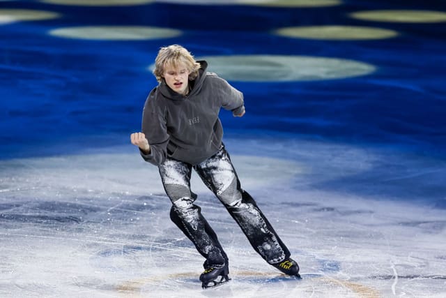 Ilia Malinin of Team United States during the Figure Skating Exhibition Gala at the Milano Cortina 2026 Winter Olympic Games. (Photo by Getty Images)