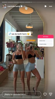 IN PICS: Hanna Cavinder fights for her life in sweaty Pilates class as ex-Miami star flexes with twin Haley in latest IG snaps 3