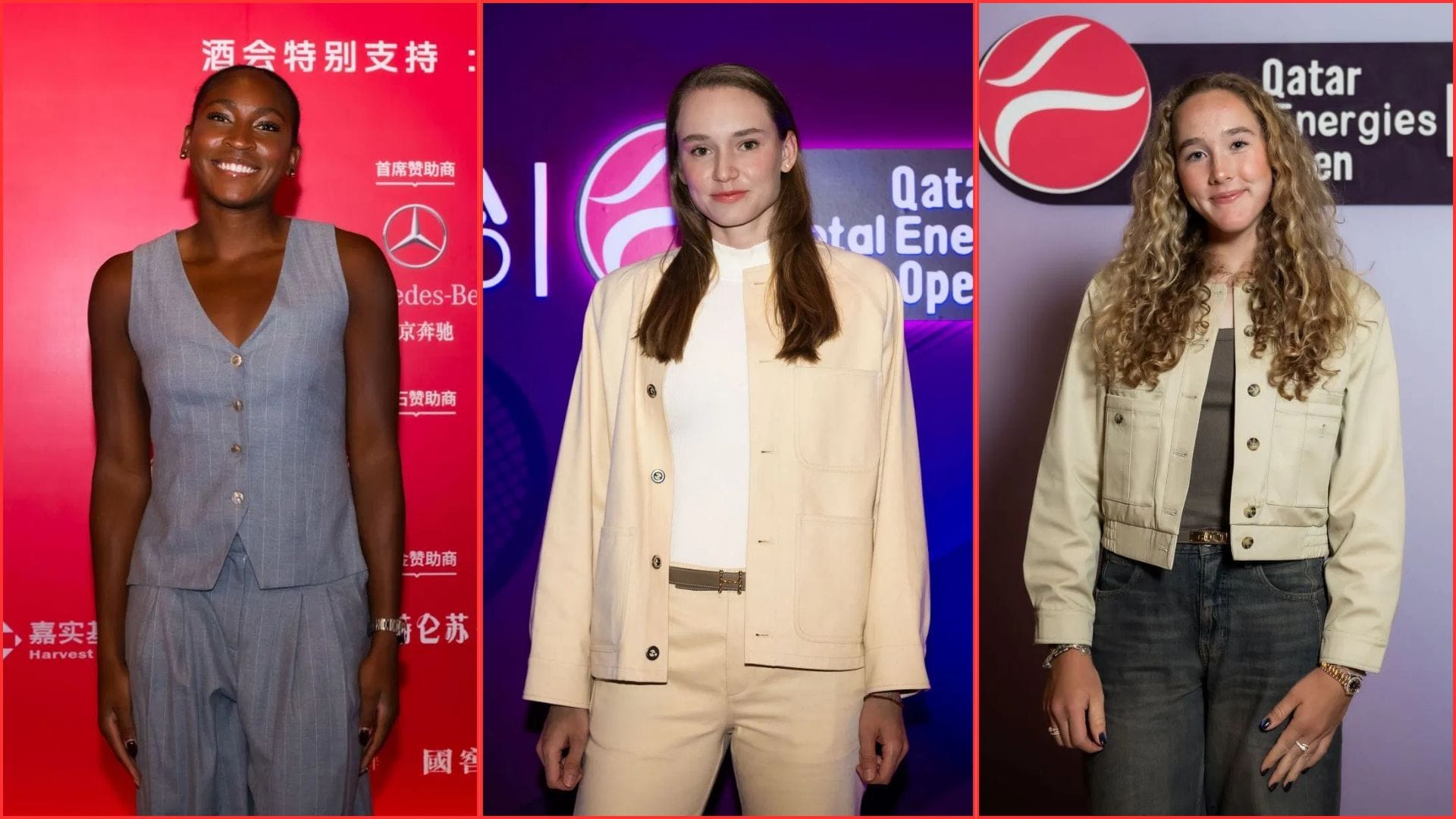 Coco Gauff, Elena Rybakina, Mirra Andreeva & other WTA stars turn up the glamour with stylish outfits at Dubai Open players' party