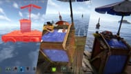 Boat Building Stations can be placed away from the shallow areas of the beach (Image via Facepunch Studio)