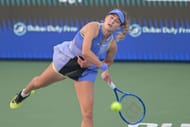 Kalinskaya in action at the 2026 Dubai Tennis Championships (Source: Getty)