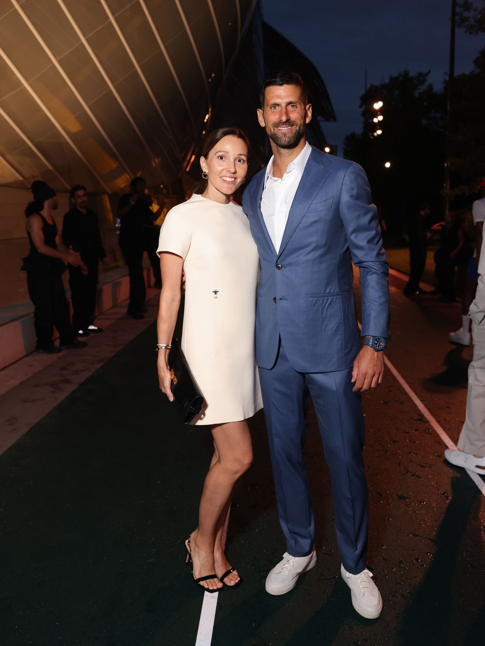 Djokovic and his wife at the Paris Olympics (Image: Getty)