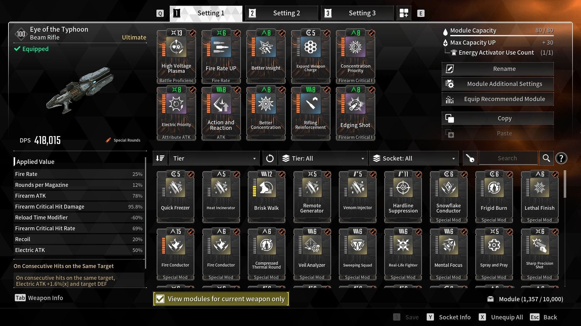 Basic mod setup for mobbing (Image via Nexon)