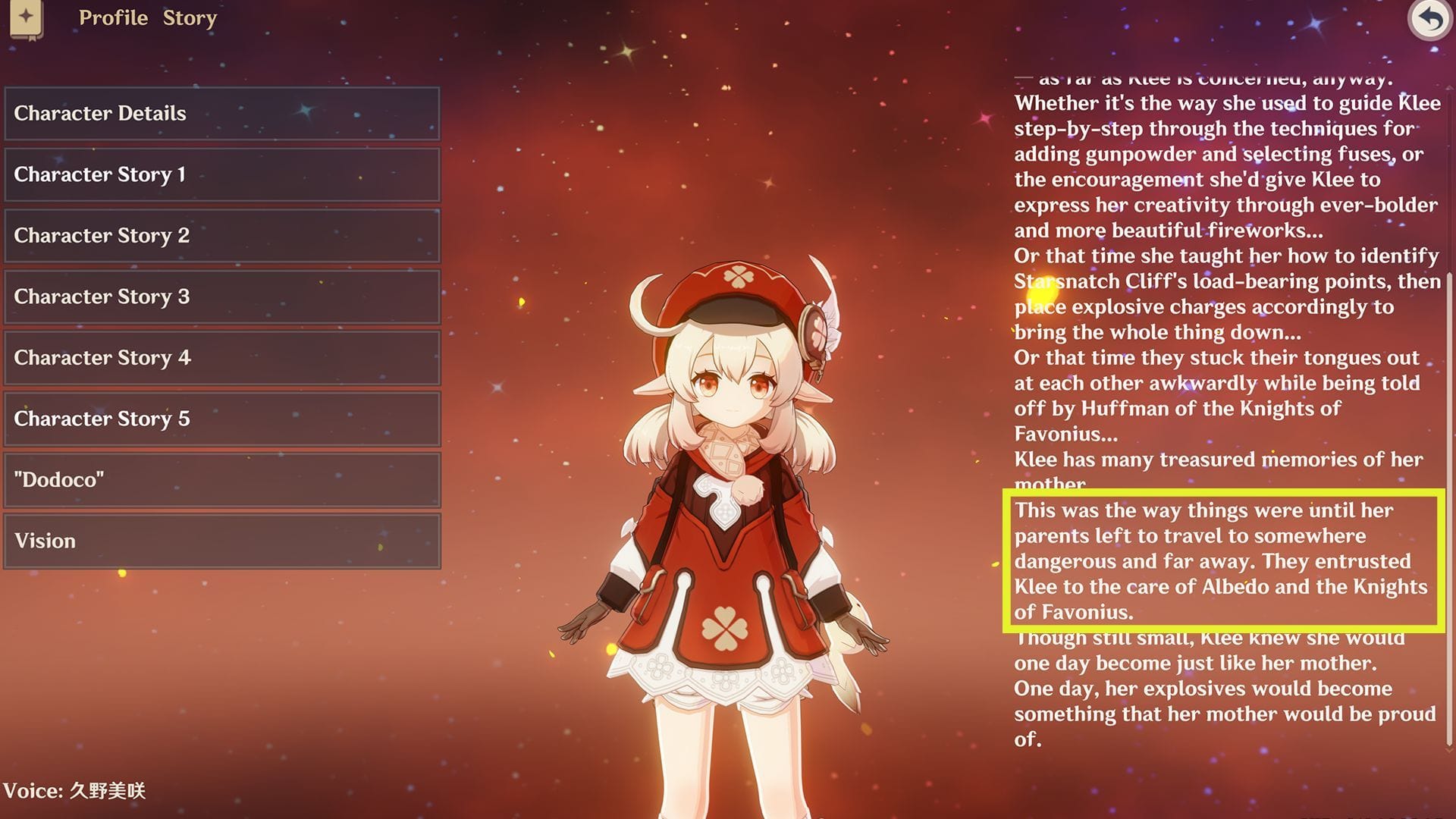 Who is Kleiner in Genshin Impact?