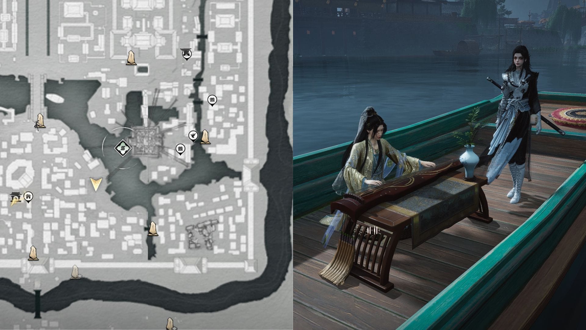 Han Yanluo's in-game location in Online Mode (Image via NetEase)
