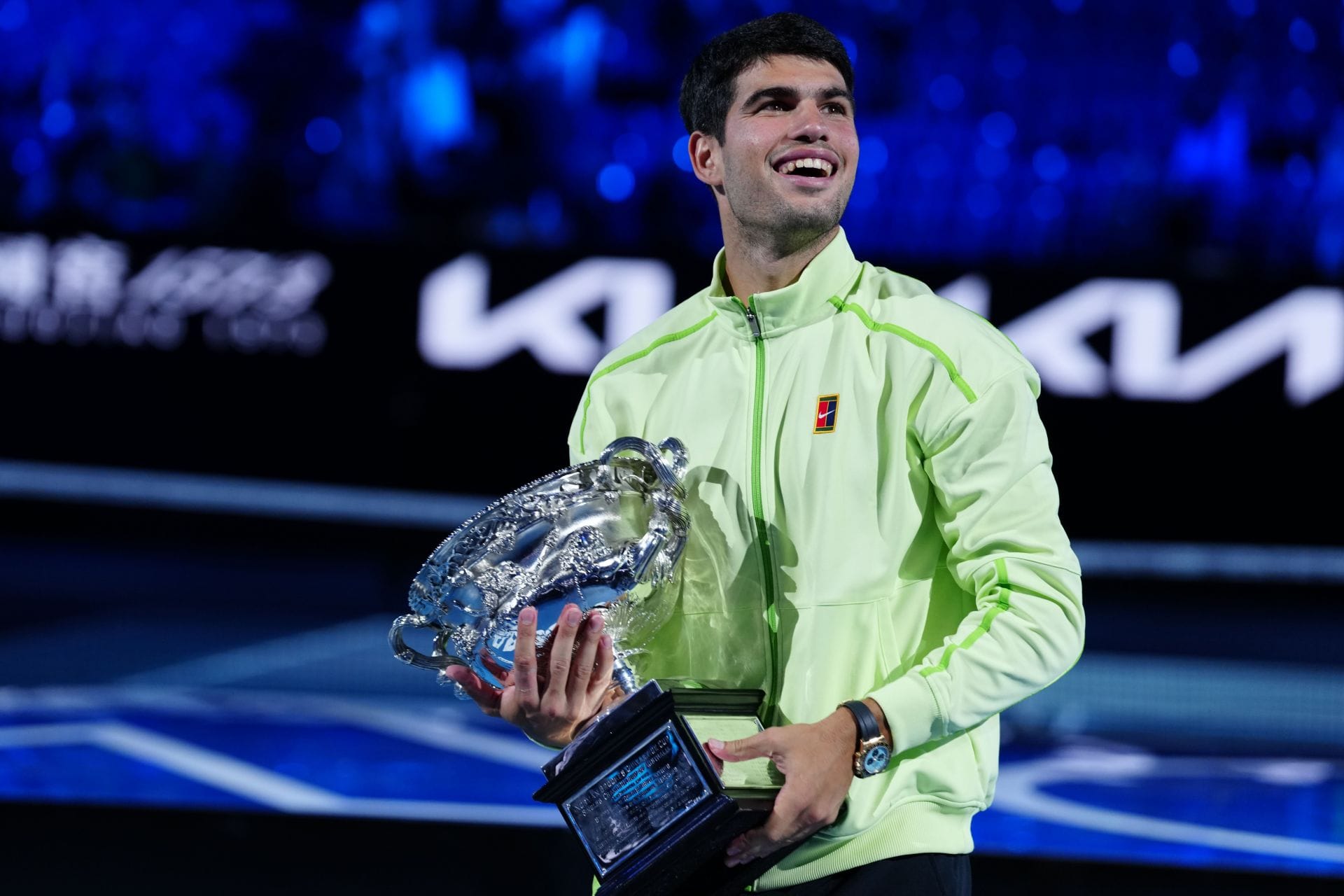 Carlos Alcaraz at the Australian Open 2026. (Photo: Getty)