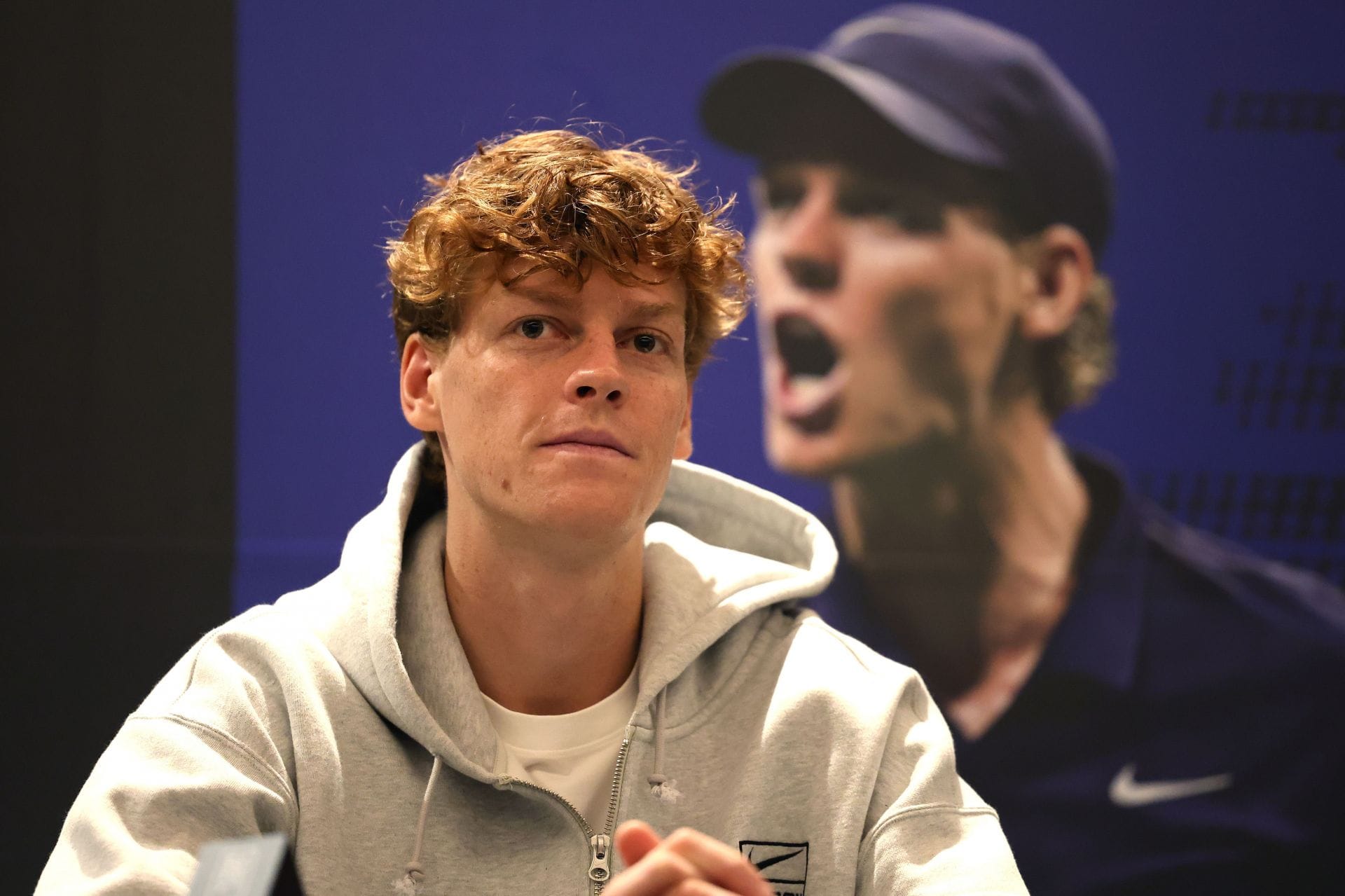 Jannik Sinner at a press conference after his participation at the 2026 Hyundai Card Super Match exhibition event in Seoul, South Korea   (Source: Getty)