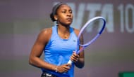 Coco Gauff during a practice session at the 2026 Qatar Open (Source: Getty)