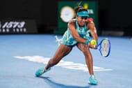 Naomi Osaka in action at the 2026 Australian Open (Source: Getty)