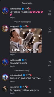 Caitlin Clark, Kate Martin & more Iowa WBB hoopers congratulate Marshall as ex-Hawkeyes star gets engaged to long-time BF 1