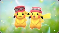 Calem's Hat Pikachu and Serena's Hat Pikachu can be encountered during this event (Image via The Pokemon Company)