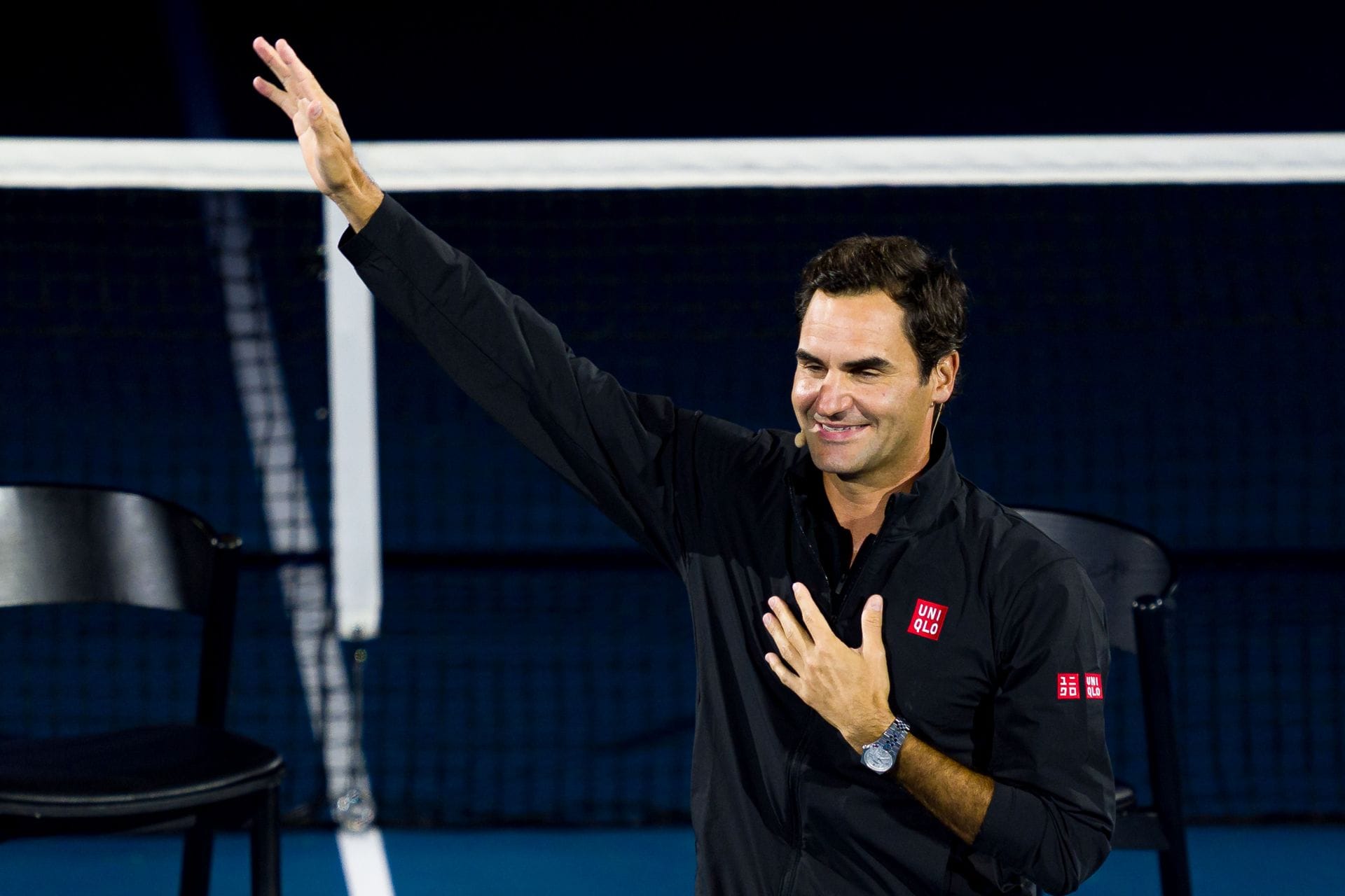 PICTURES: Roger Federer steals the spotlight at Super Bowl 2026 with stylish field-side appearance