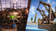 You can control the Boat from the helm, while the anchor can make sure your boat doesn't drift away (Image via Facepunch Studio)