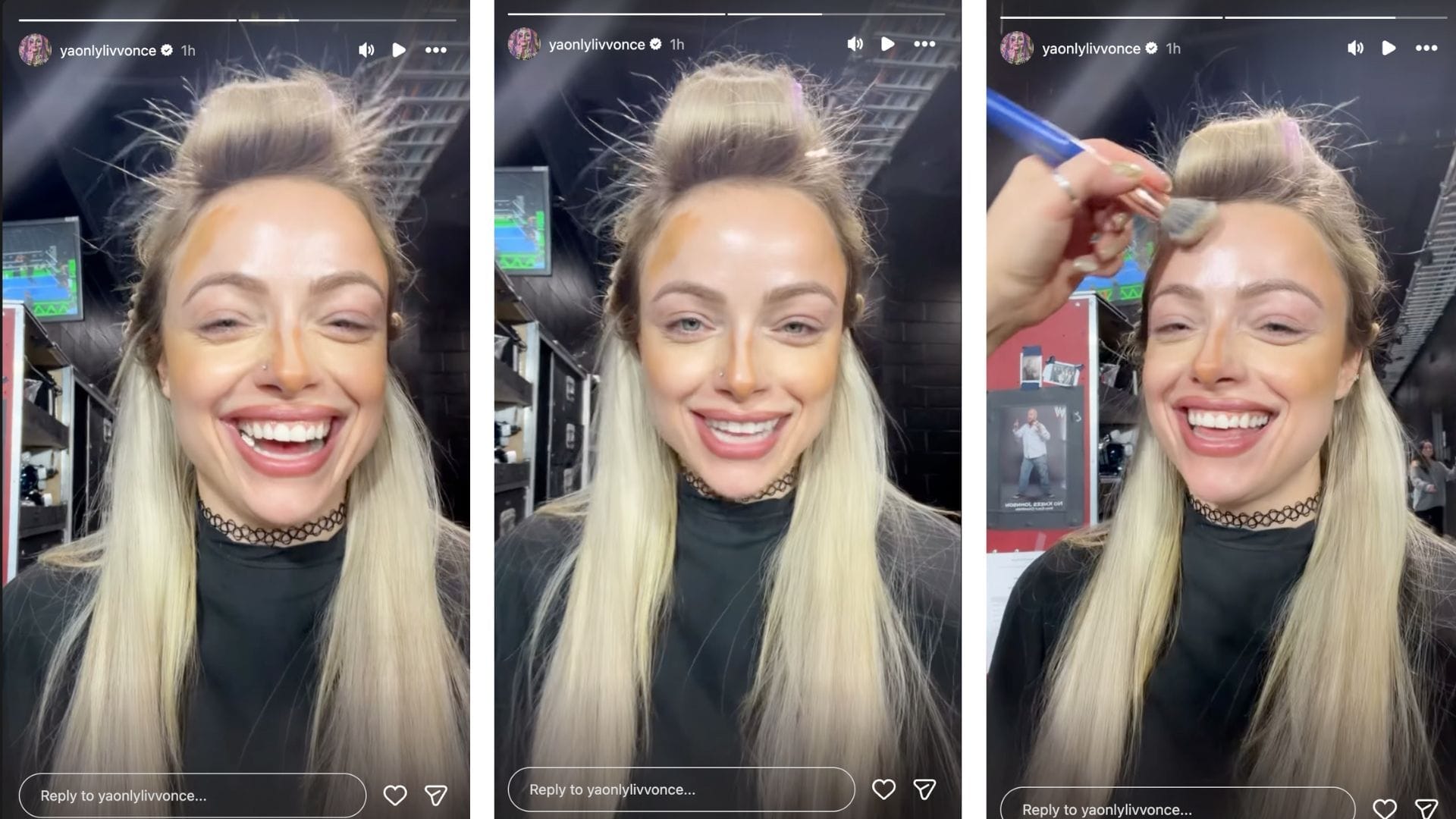 Morgan shared a hilarious new look today. [Image credit: Liv Morgan's Instagram story]