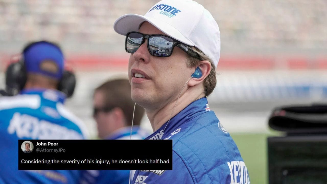 “He doesn't look half bad”: NASCAR fans react to Brad Keselowski walking with cane hours before Daytona 500 qualifying