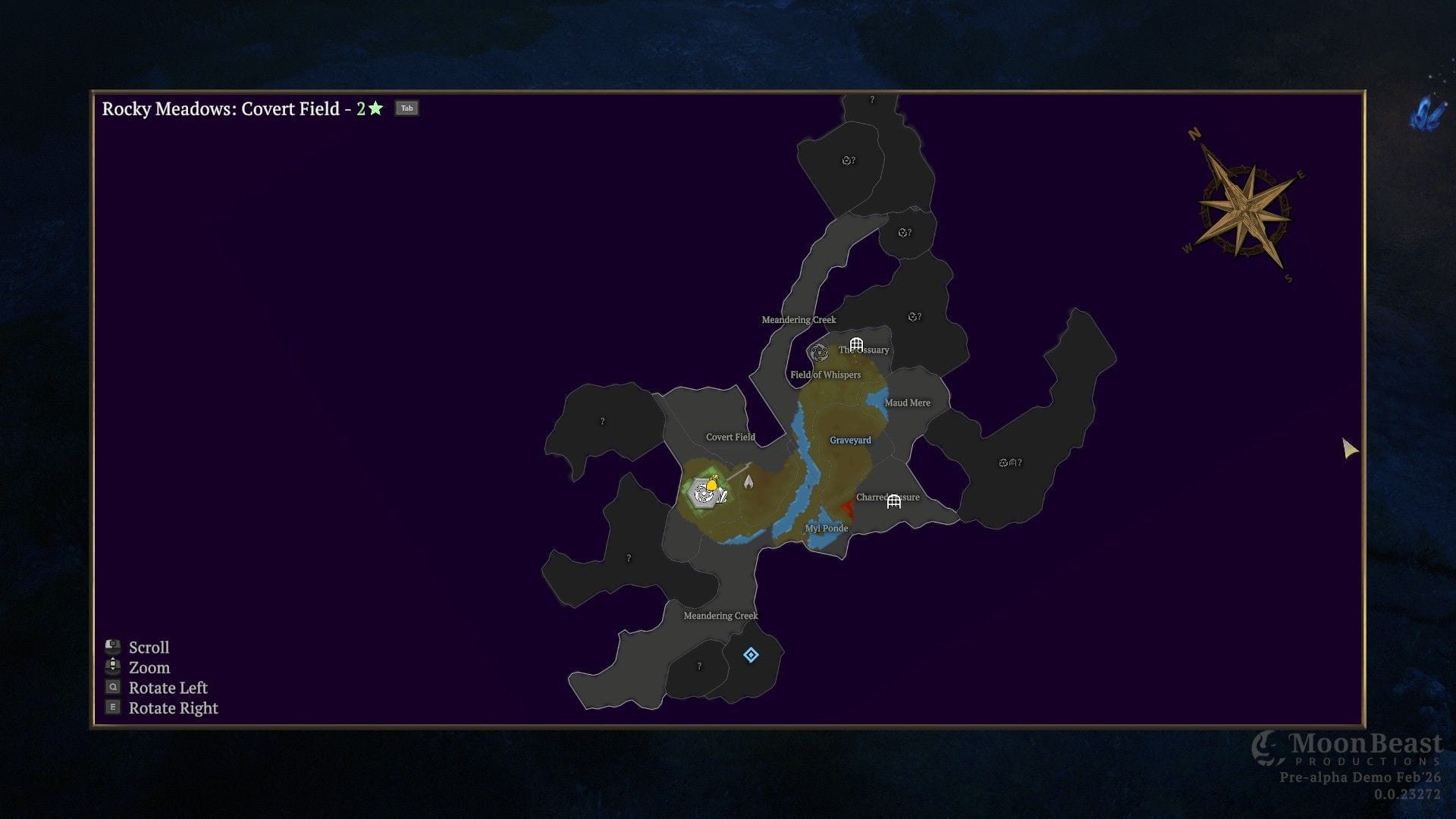 Demo map for Darkhaven (Image via Moonbeast Productions)
