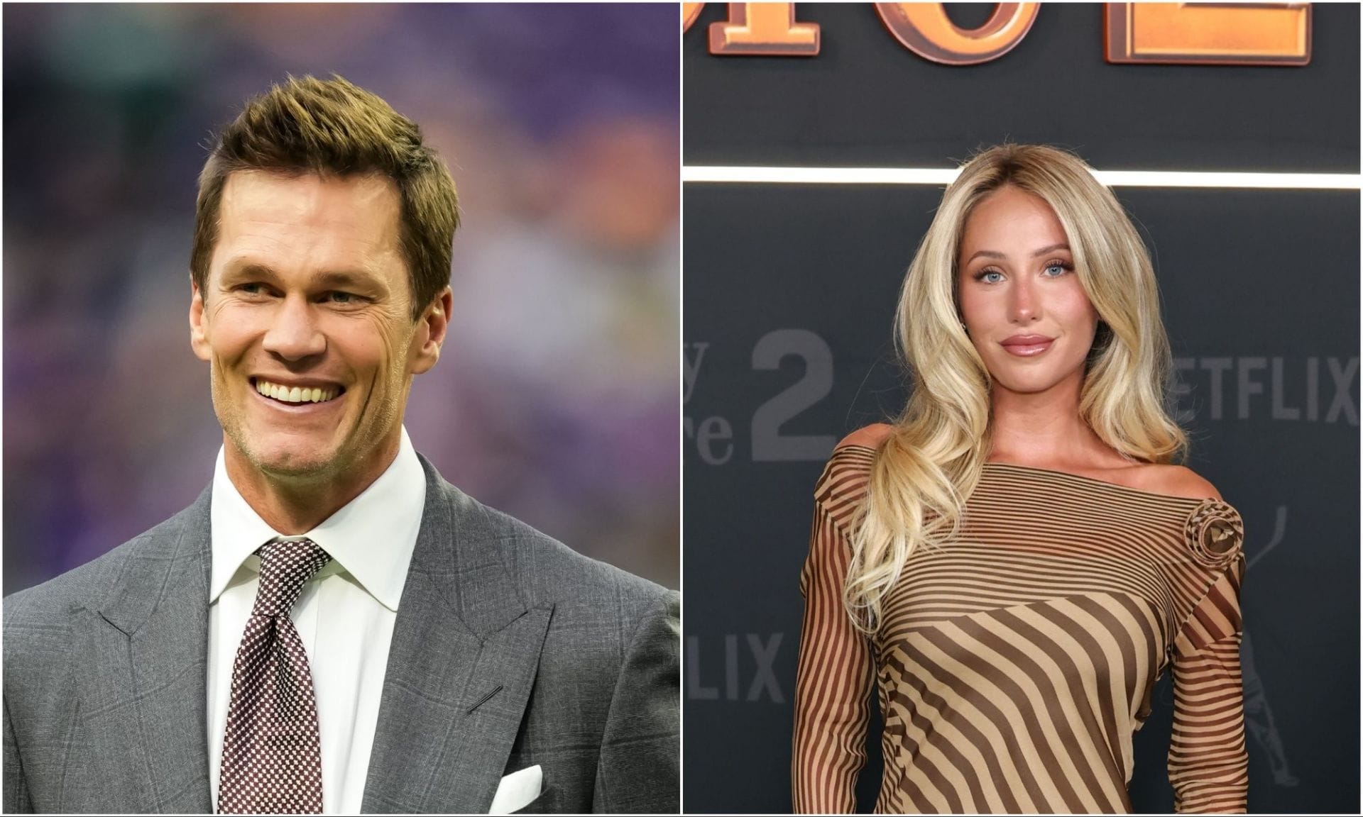 Tom Brady at Super Bowl party, Alix Earle