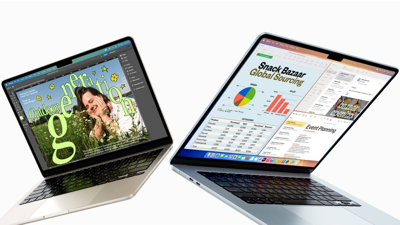 The Apple M4 MacBook Air is great for productivity (Image via Apple)