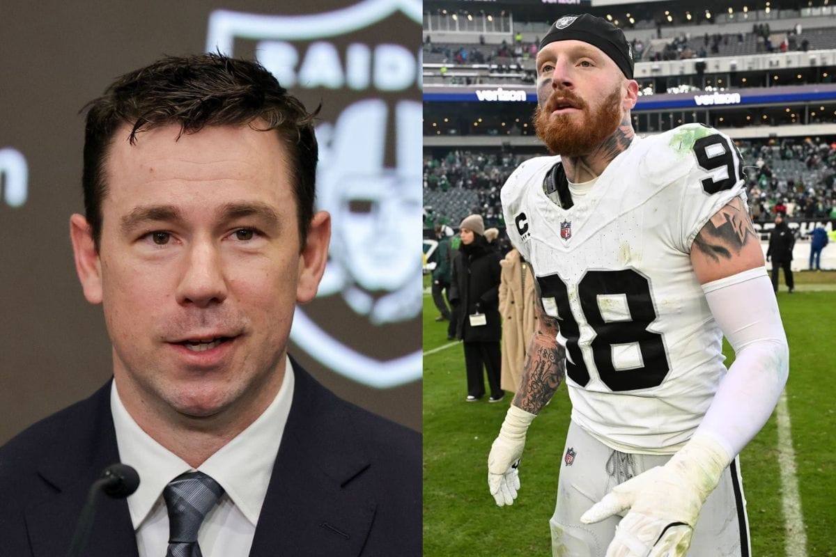New Raiders HC Klint Kubiak sends clear message to Maxx Crosby as $106,500,000 DE draws heavy trade interest -Source - IMAGN/GETTY