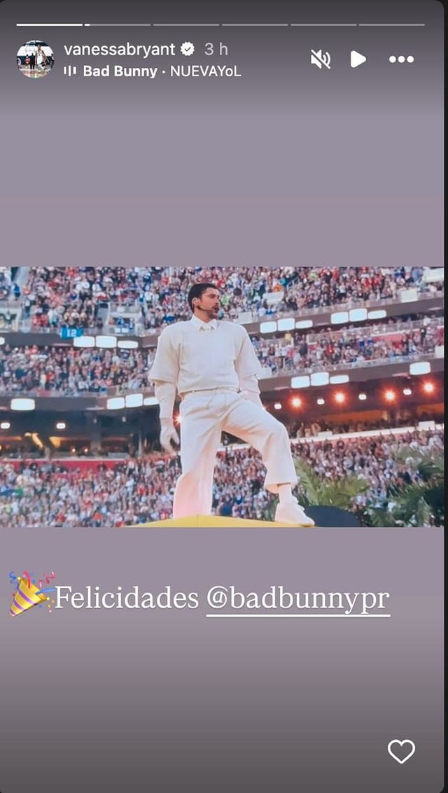 Kobe Bryant’s widow Vanessa Bryant shares honest 1-word reaction to Bad Bunny’s vibrant Puerto Rican Super Bowl halftime show (Credits: @vanessabryant Instagram)