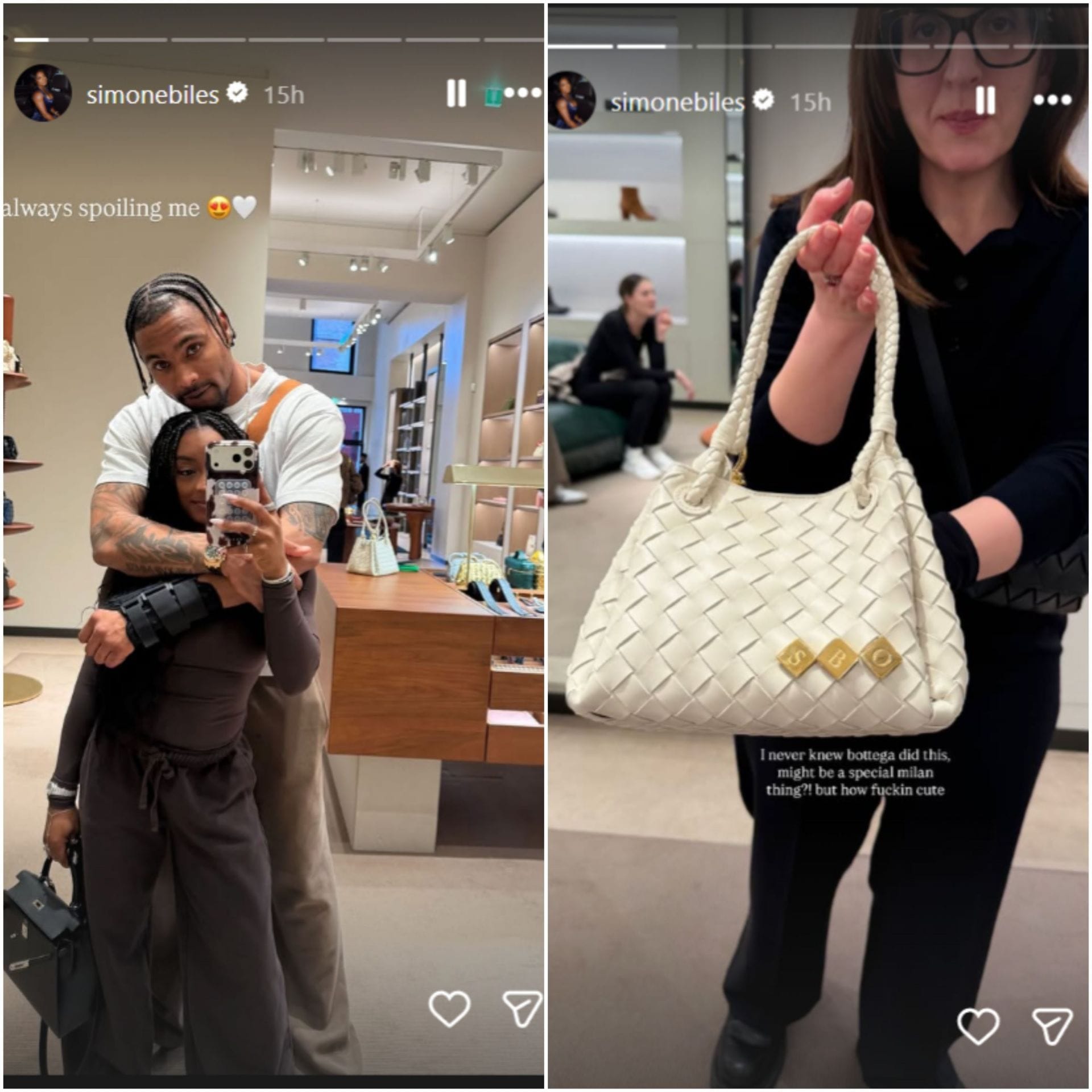 Jonathan Owens' wife Simone Biles