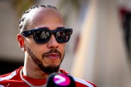 Lewis Hamilton on day one of pre-season testing in Bahrain - Source: Getty