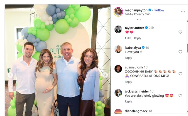 Taylor Lautner shows love as Sean Payton tees off on celebration with golf-themed baby shower for daughter Meghan