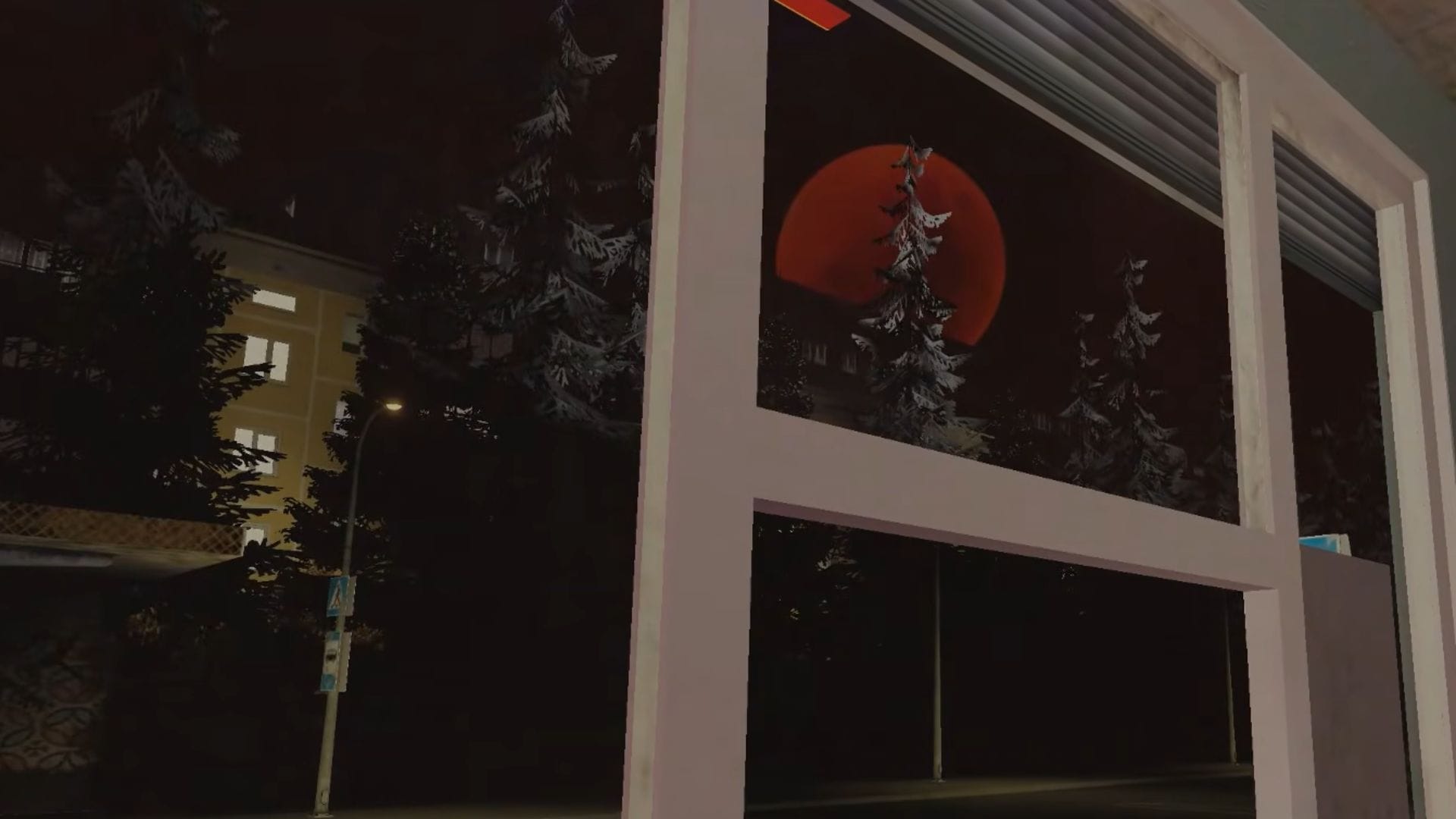 The moon turns crimson before the Vampire's arrival (Image via Roblox)