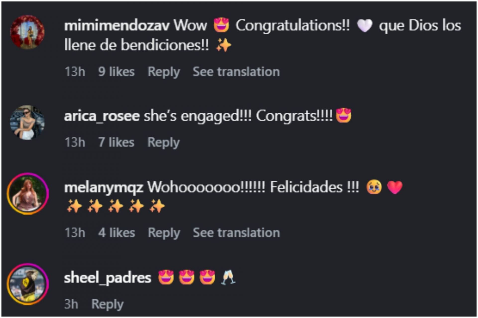 Screenshot of comments [Image Source: Instagram/jiannamerie_]