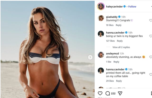 Gia Duddy shares honest feelings on Haley Cavinder debuting for Sports Illustrated in black swimwear