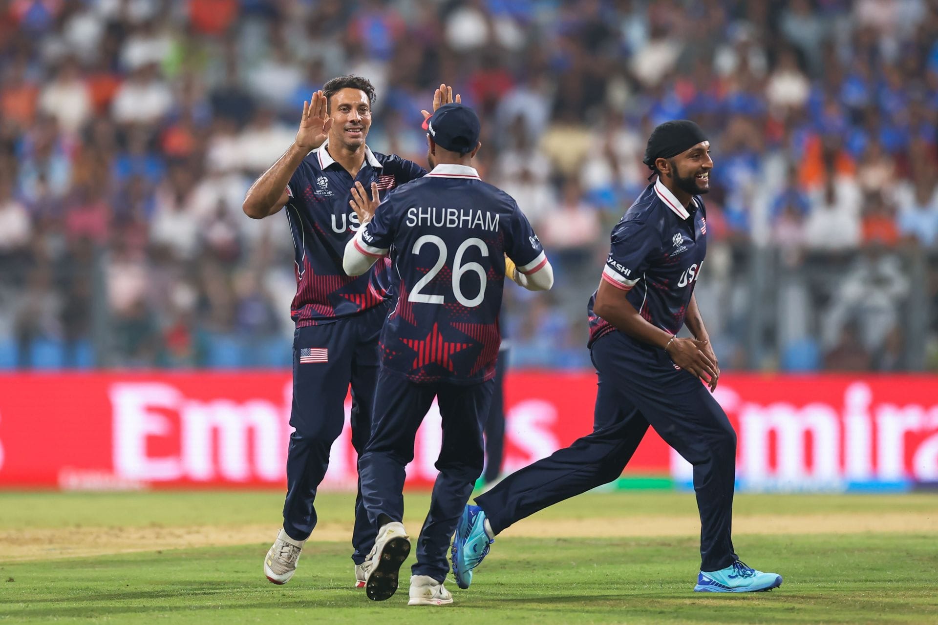 USA had reduced India to 77/6 in their T20 World Cup 2026 clash. [P/C: Getty]