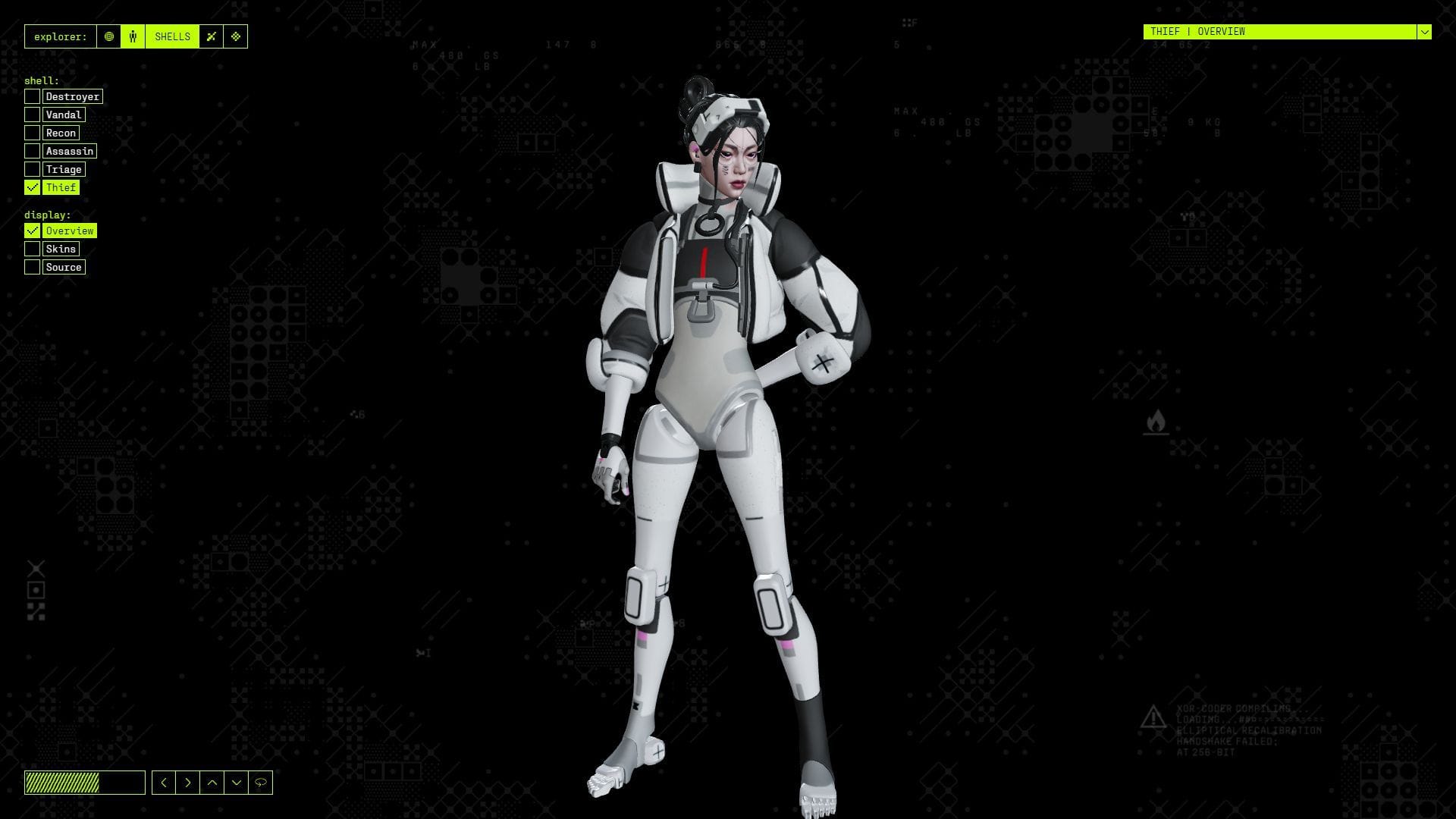 Thief Runner Shell in Marathon (Image via Bungie)