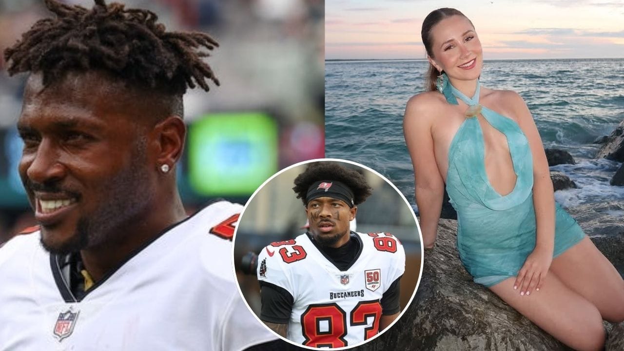 Antonio Brown takes shots at Tez Johnson as Bucs WR gets labeled a "sociopath" by ex-fianc&eacute; Laila Thompson-Wainer over cheating accusations -Source: IMAGN | (Image from Instagram/@LaGilatw)