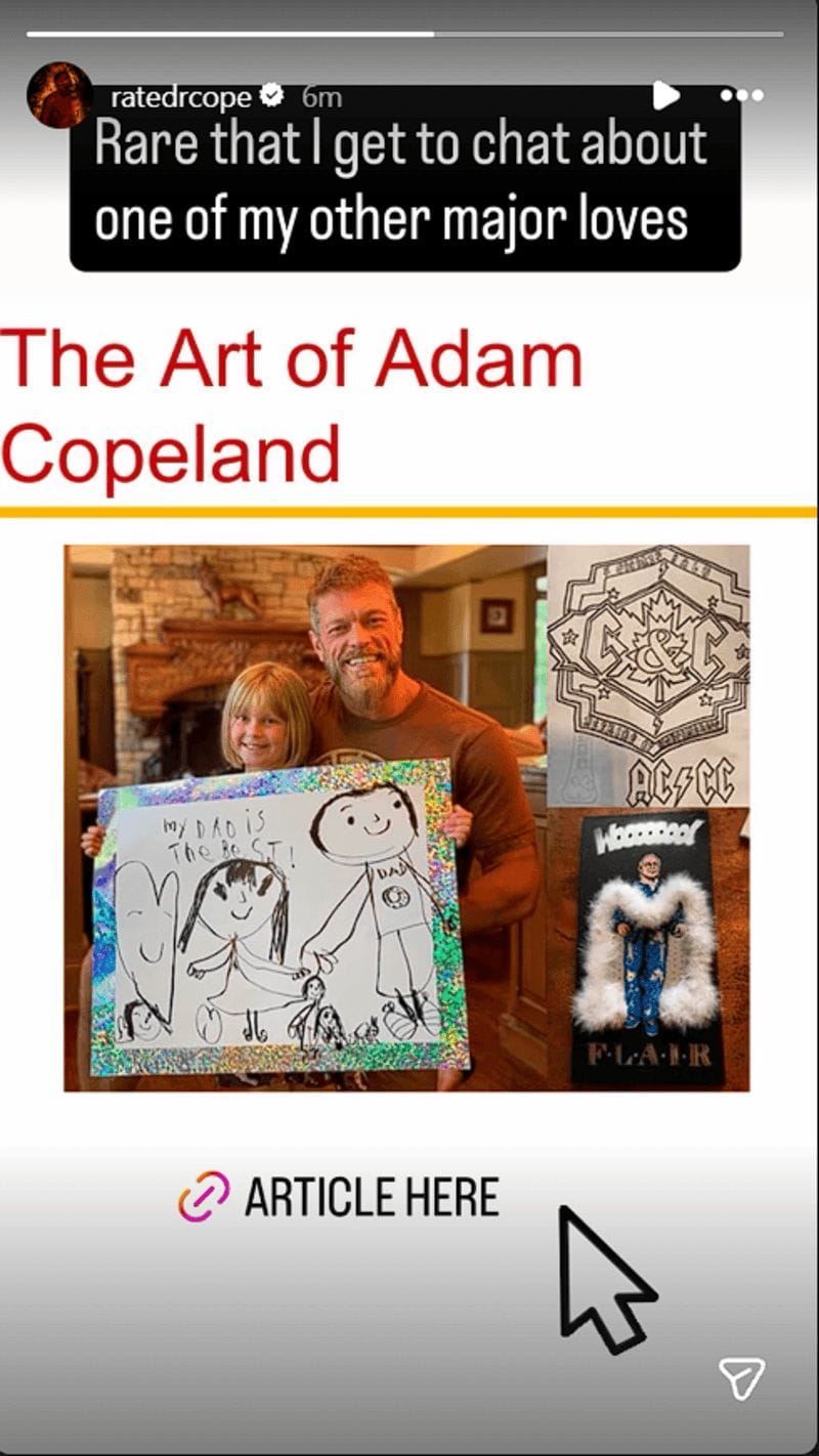 Screenshot of Cope's Instagram Story