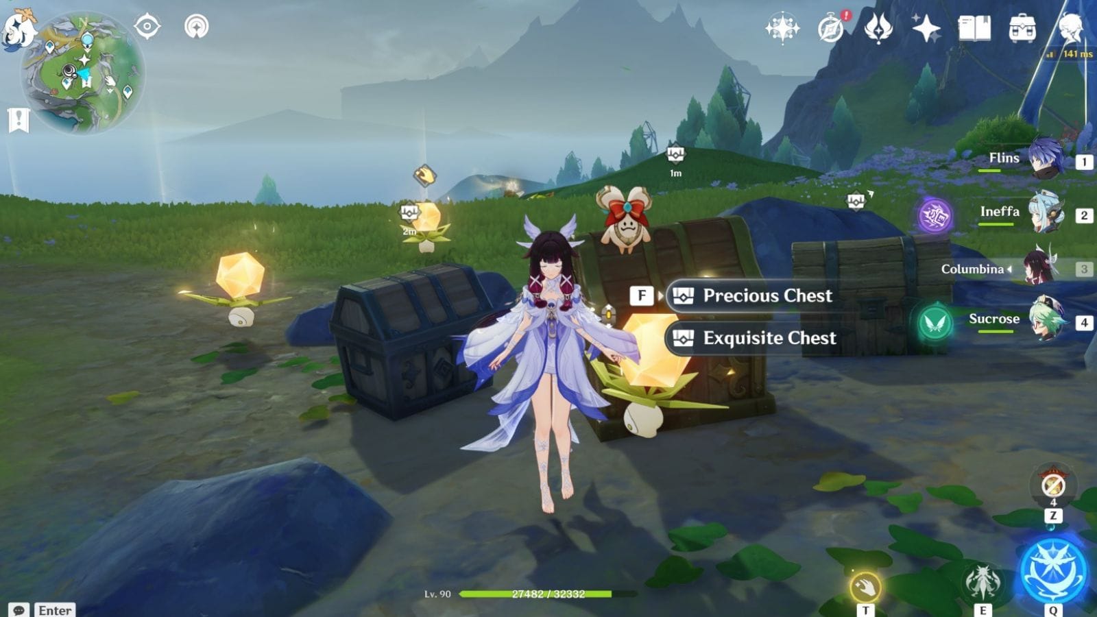 Complete the puzzle to unlock these chests (Image via HoYoverse)