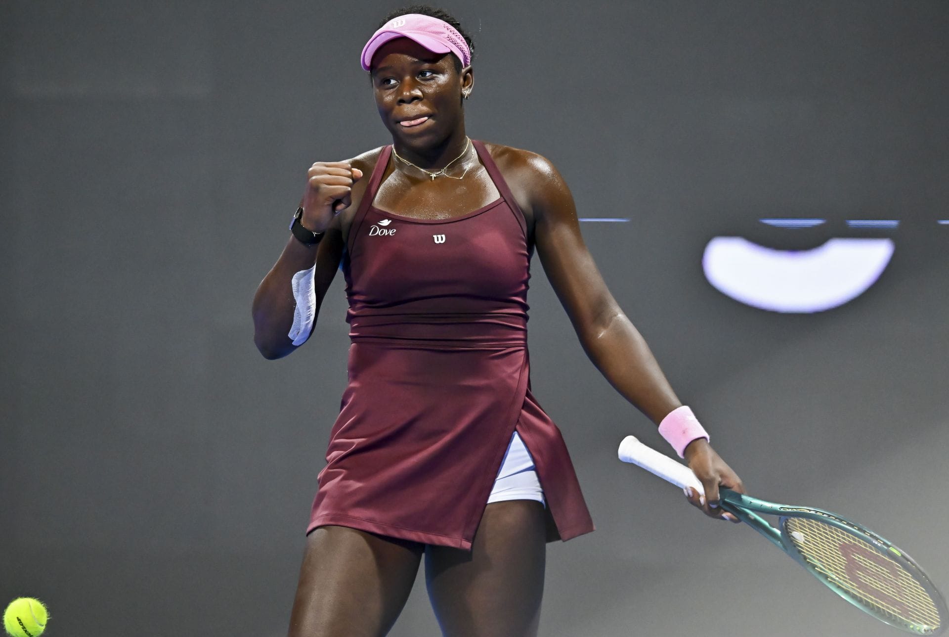 Victoria Mboko at the Qatar Open 2026. (Photo: Getty)
