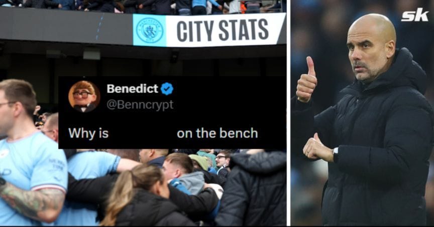 "So harsh on him", "End the match" - Manchester City fans unhappy as 21-year-old star left on the bench for clash against Fulham