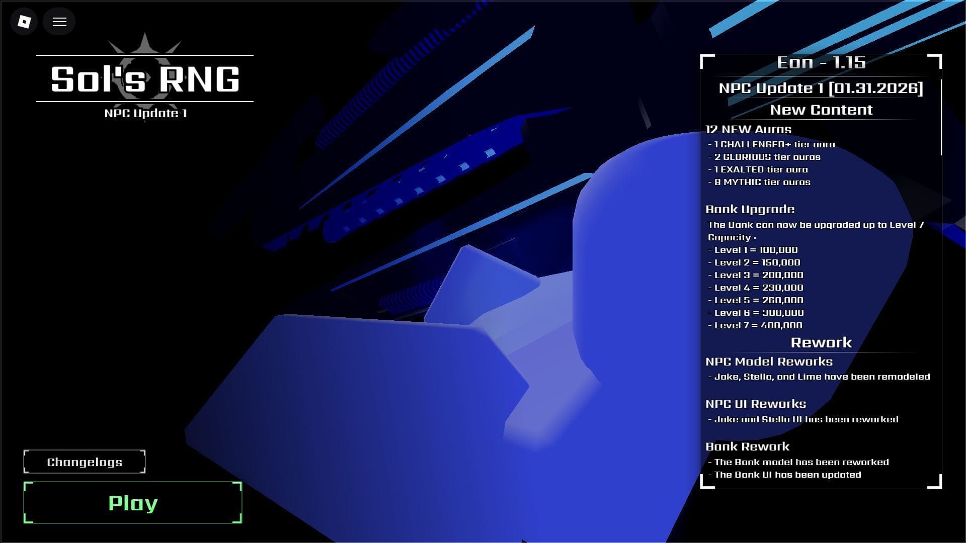 Sols Rng Loading All new Auras in Sol’s RNG Eon 1.15 update