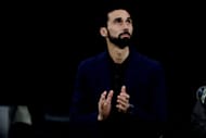 Real Madrid boss Alvaro Arbeloa looks on