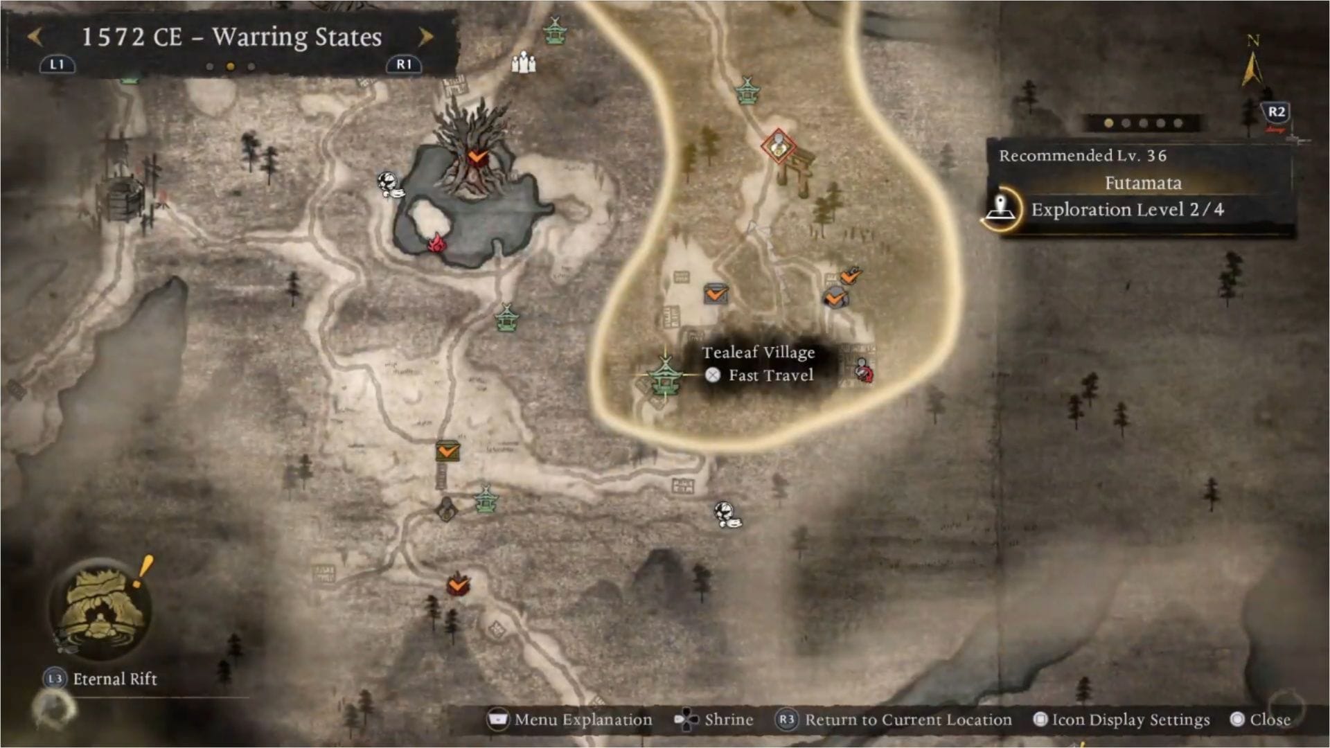 Location to find Hattori Hanzo (Image via Koei Tecmo || Sportskeeda Gaming)