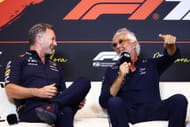 Christian Horner and Flavio Briatore at the 2025 Spanish Grand Prix - Source: Getty