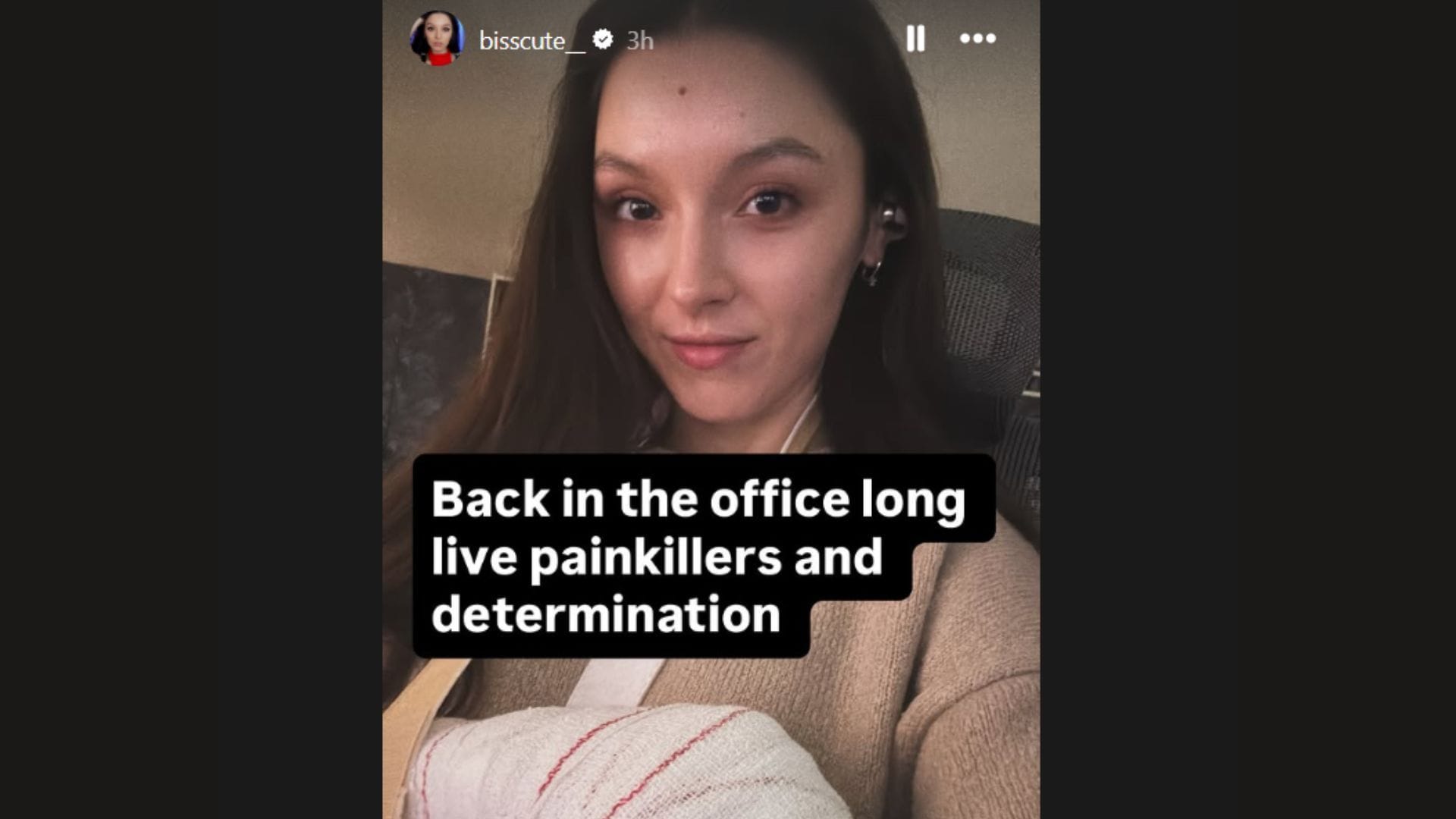 Bisscute shares an update on Instagram (Image via @bisscute__/Instagram)