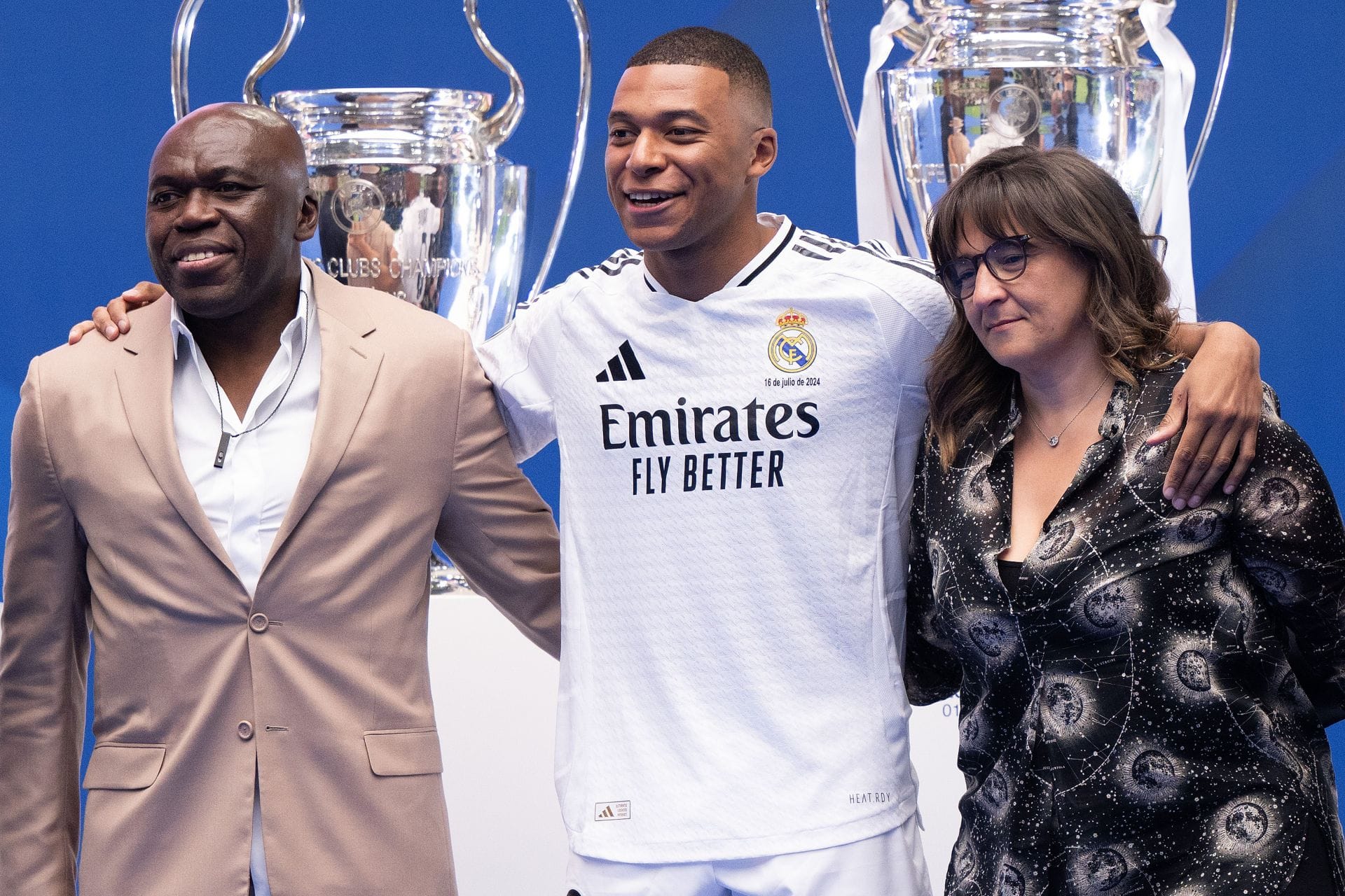 Mbappe with his parents - Source: Getty