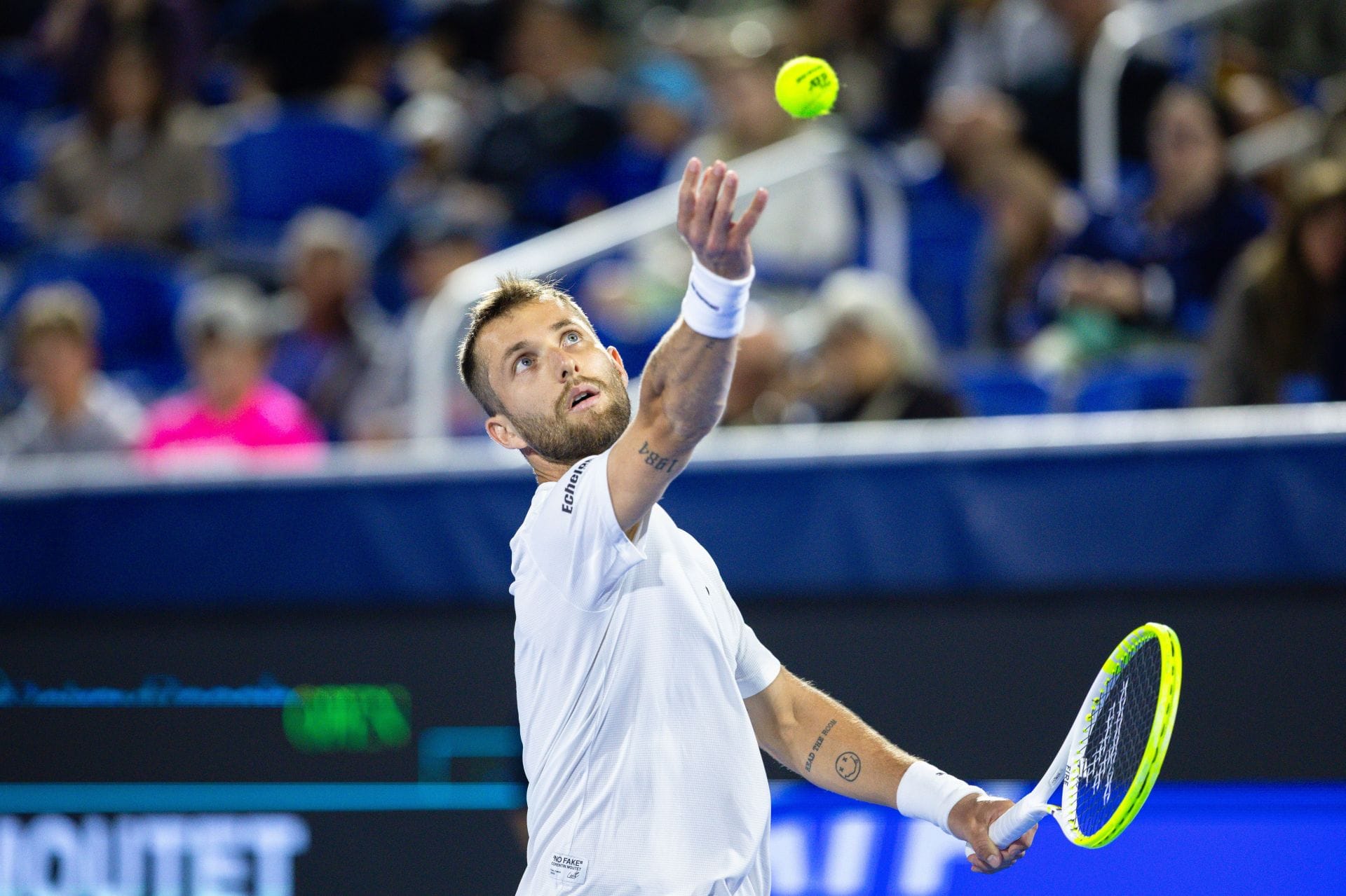 Moutet in action at the 2026 Delray Beach Open (Source: Getty)