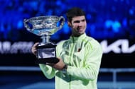 Carlos Alcaraz with the 2026 Australian Open trophy - Image source: Getty
