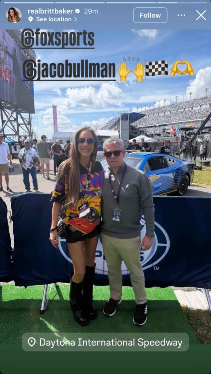 Screenshot of Baker's Instagram Story