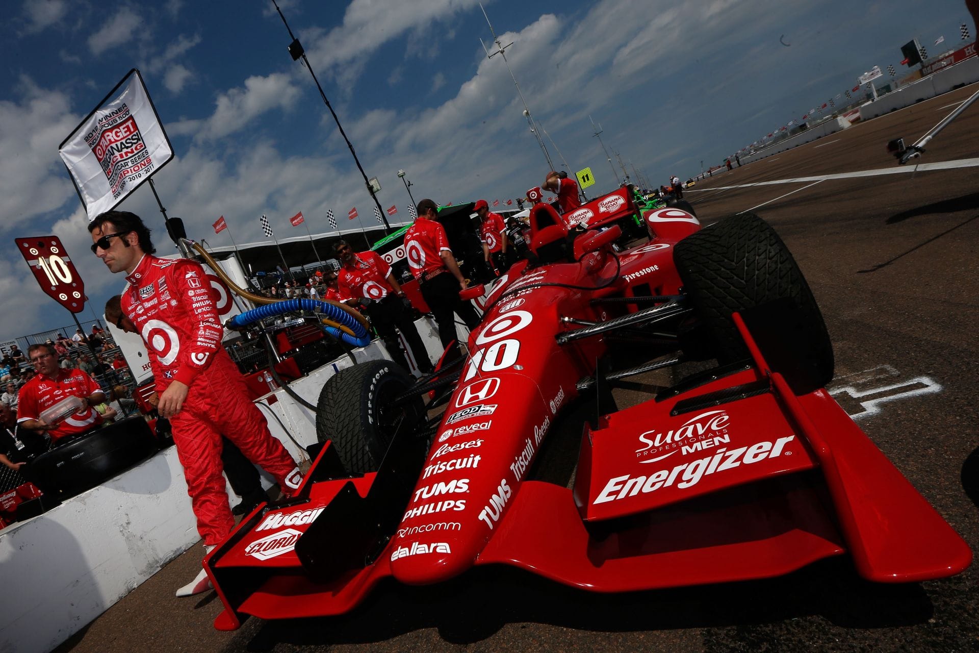 Dario Franchitti (10 Target Chip Ganassi Racing) on ​​March 22, 2013 in St. Petersburg. Source: Getty