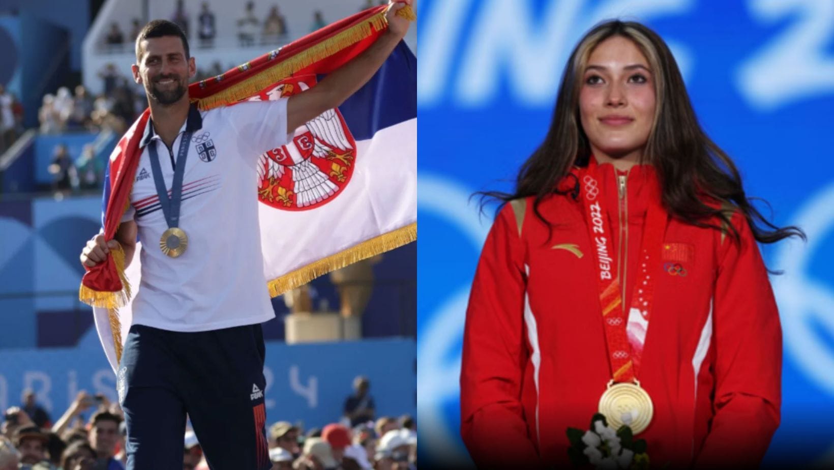 Novak Djokovic shows his support for Eileen Gu's gold-medal winning performance amidst lingering controversy over her Chinese representation