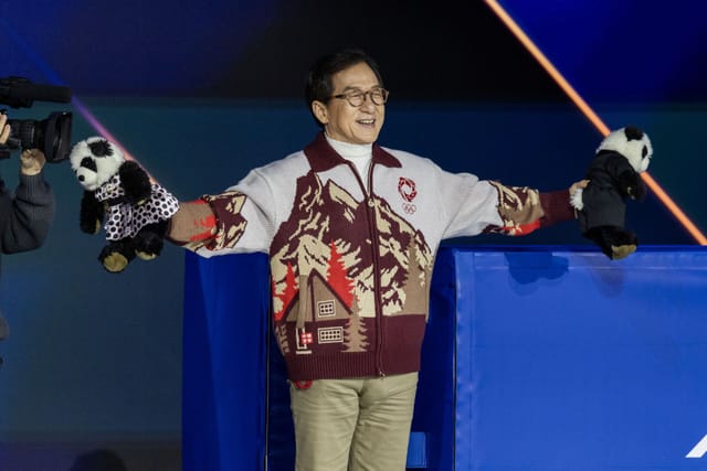 Jackie Chan at the 2026 Winter Olympics - Milan-Cortina - Source: Getty